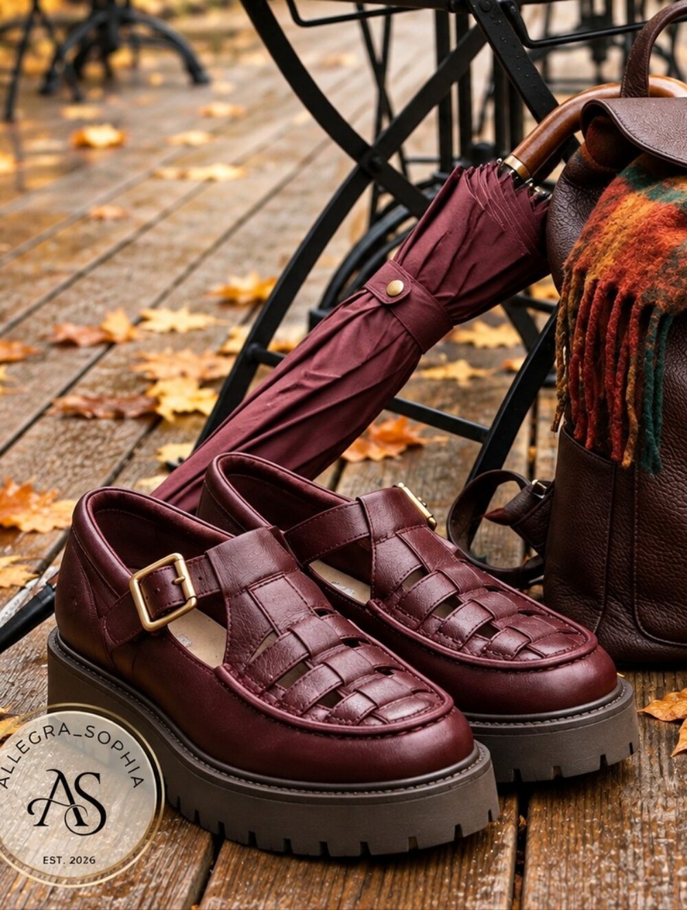 NWOB Timberland Stone Street Burgundy Leather Fisherman Mary Jane Shoes Size 8
